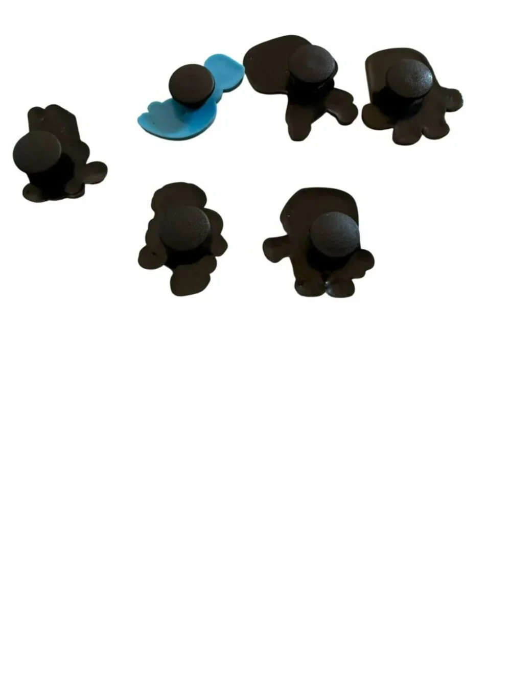 Bluey-Themed Rubber Shoe Charms Set Of 6 Cartoon Characters For Kids Shoes Fun &